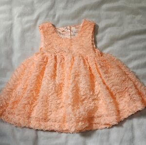 ‼️BUNDLE ONLY‼️ CAT & JACK | Peach Ruffled Baby Dress | 6-9m